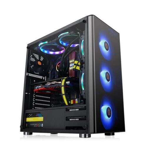 THERMALTAKE CA-1K8-00M1WN-01 V200 Tempered Glass RGB Bilgisayar Kasası