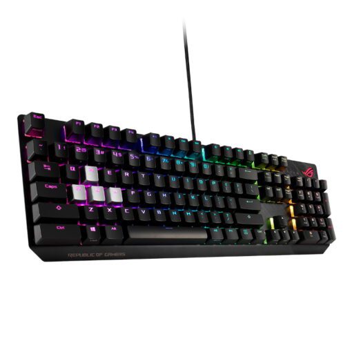 ASUS 90MP0182-B0YA00 ROG Strix Scope RGB, Cherry MX Blue Q TR Kablolu Gaming Klavye