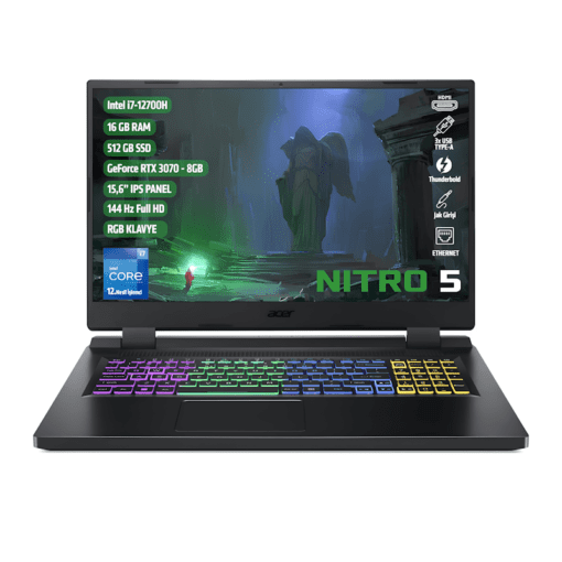 ACER NH.QGAEY.001 Nitro5 i7-12700H 16Gb 15.6" FreeDos Notebook
